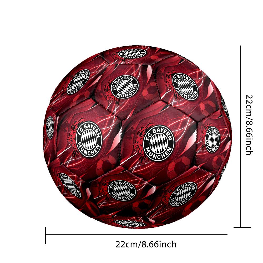 Pallone da Calcio Bayern Monaco Taglia 5 Standard Durevole per Allenamento Partita Sport all'Aperto per Adulti
