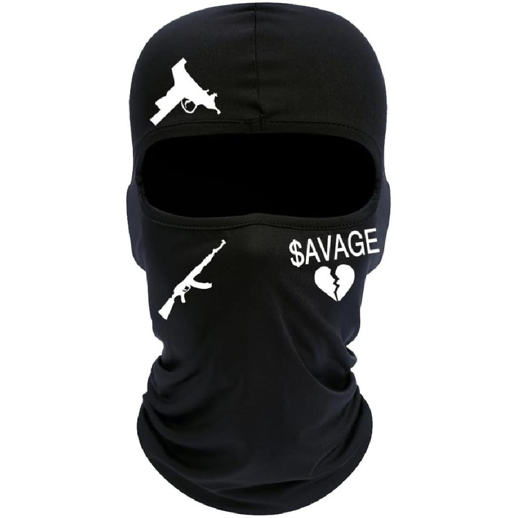

Balaclava Face Mask - UV Protection Breathable for Motorcycle Cycling, Lightweight Knit Head Cover with Embroidery Men Women One Size