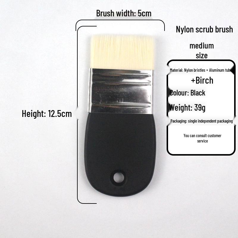 Black Nylon Bristle Paintbrush for Artists with Individual Packaging