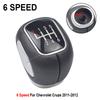 For Chevrolet Chevy Cruze 2009-2015 Car 5/6 Speed Manual Transmission Gear Shift Knob Lever HeadBall For Mitsubishi Outlander