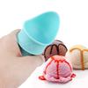 4Pcs Reusable Ice Cream Cone Scoop Holder (2× Pink + 2× Blue) For Birthday Party