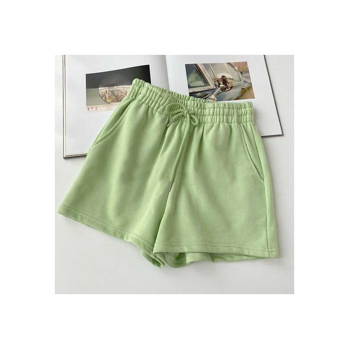 Women's Summer High Waist Loose Straight-Leg Slimming Casual Shorts
