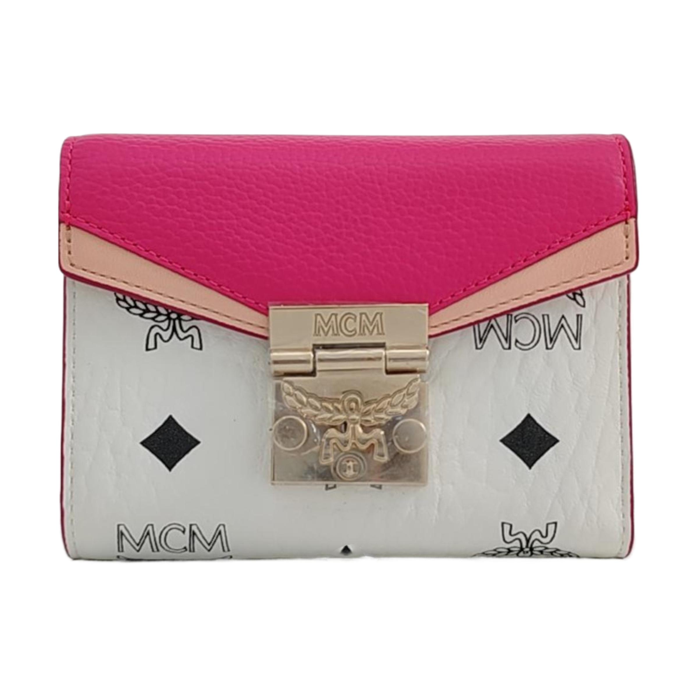 [Pre-Owned] Patricia Monogram Color Block Three-Fold Leather Wallet - Excellent #1S5SWN6 ONE SIZE