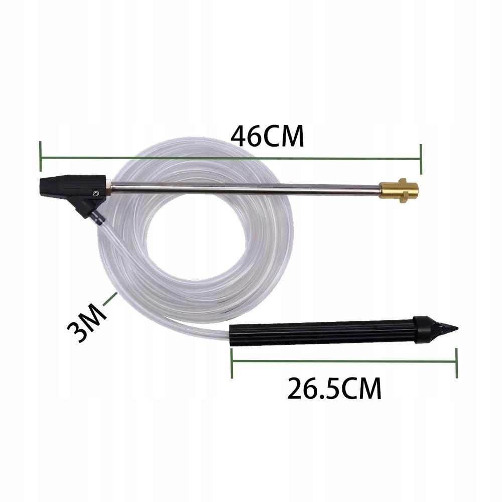 Rosfix Zestaw Do Piaskowania – Kompatybilny Z Karcher K2-K7 | Dysza Ceramiczna | Wąż 3m, Lanca 460mm