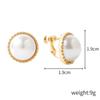Baroque Pearl Clip-On Earrings for Women Without Pierced Ears