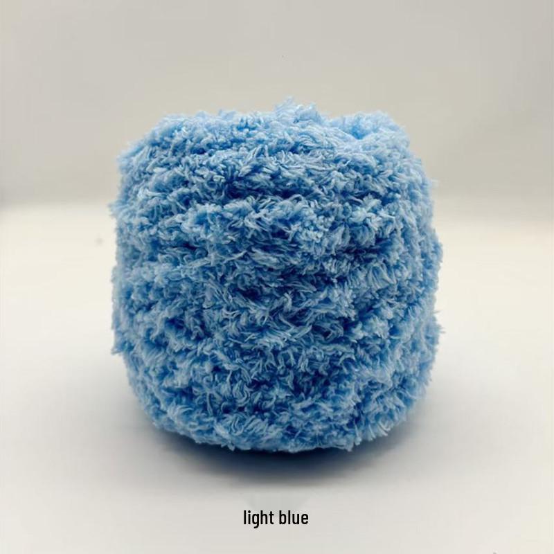 Medium-Thick Three-Strand Coral Velvet Ice Silk Plush Yarn for Hand-Knitted Baby Scarves & Vests