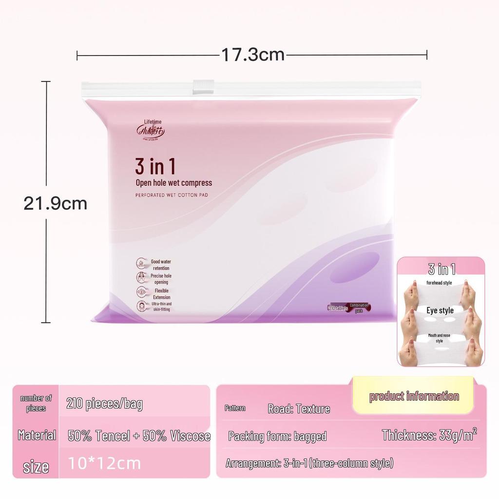 Compact Stretchable Cotton Pads for Face Masking & Makeup Removal