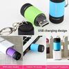 Mini Colorful Super Bright Flashlight Outdoor Home Portable Lighting USB Charging Keychain LED Waterproof Flashlight