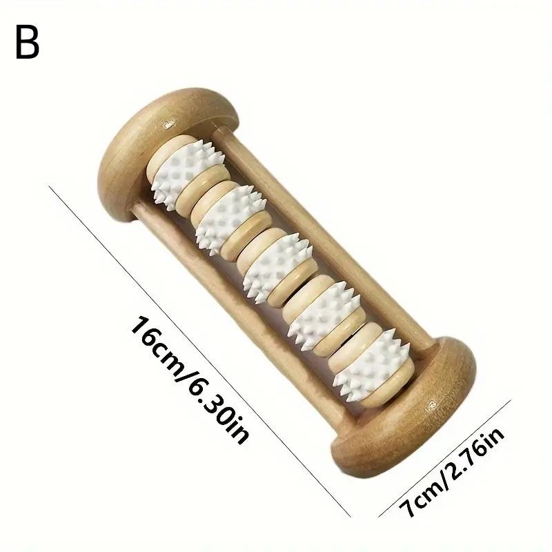 

Массажер для подошвы ступни, деревянный роликовый массажер для ног и ног, акупунктурный мяч для подошвенного фасциита, дорожный тип для ног B