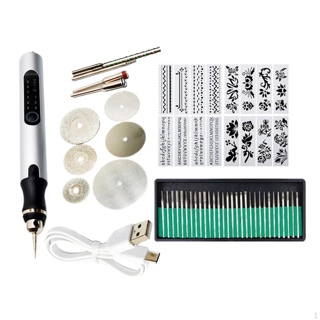 60-teiliges handgeführtes kabelloses Rotationswerkzeug zum Schneiden, Gravieren, Trimmen