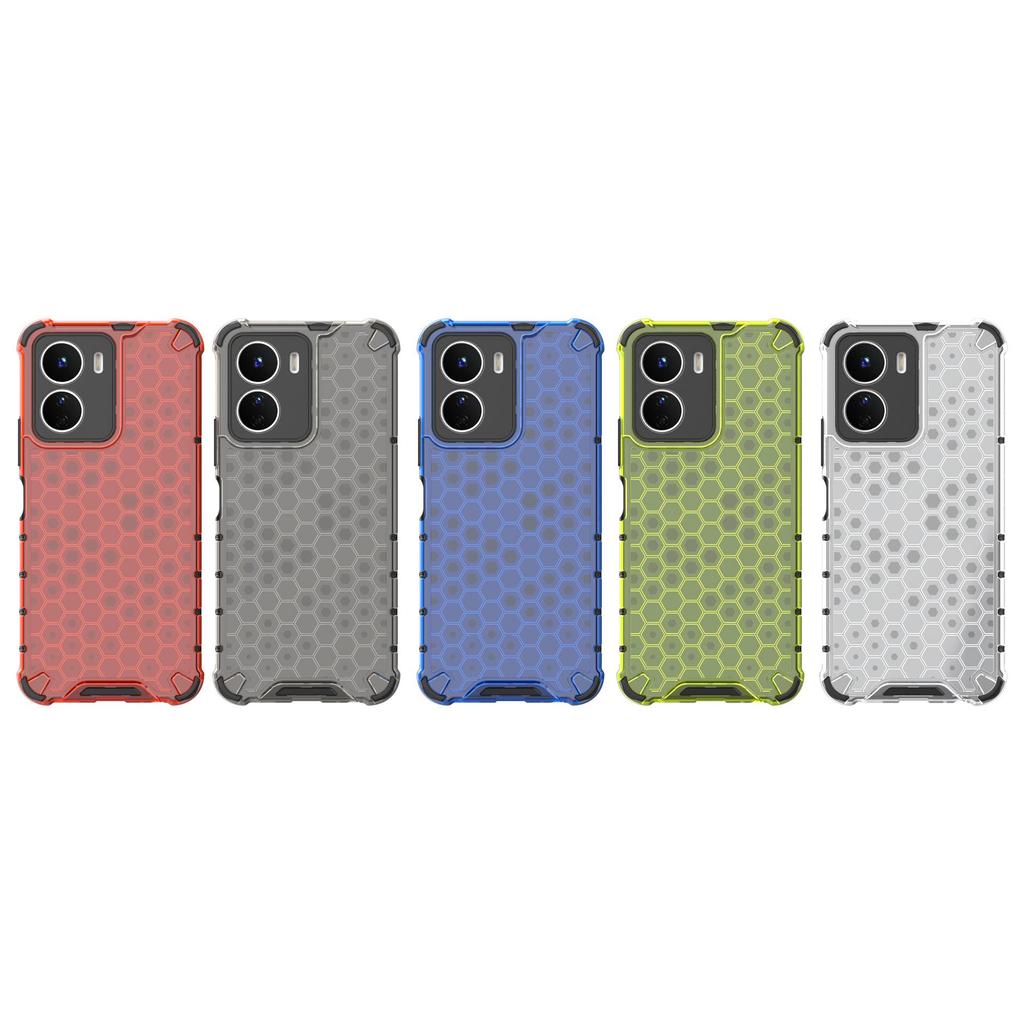 Vivo Y16 4G Honeycomb Drop-Proof Phone Case, Four-Corner Protection