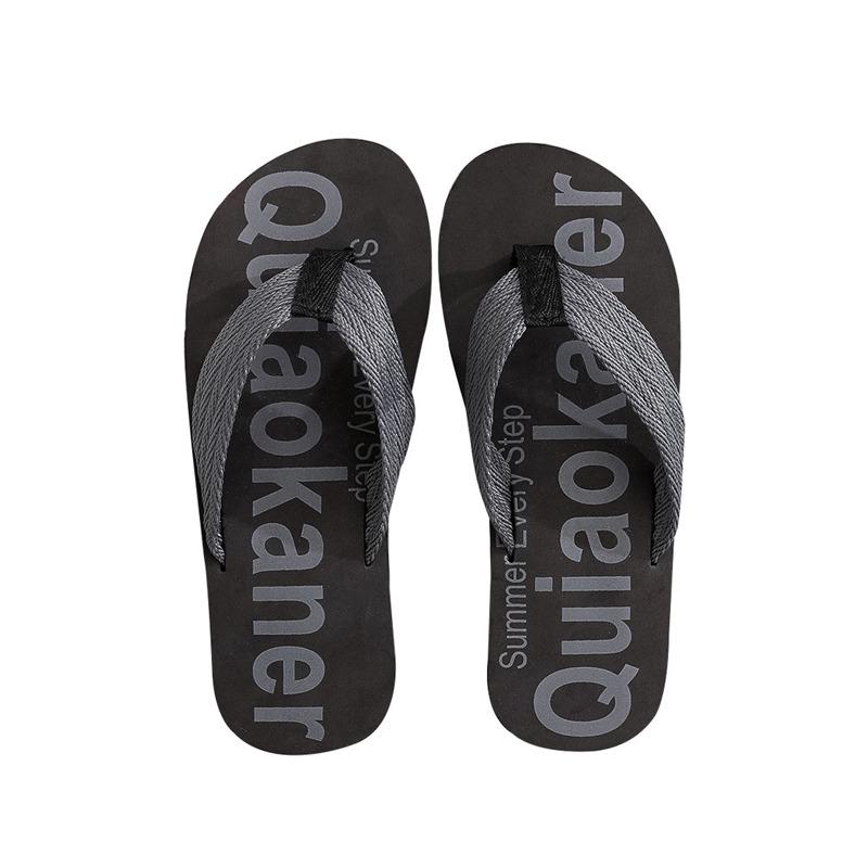 Slippers Men Flip Flops Beach Sandals Non-slip Casual Flat Shoes Slippers Shower Shoes Indoor House for Men Outdoor Slides