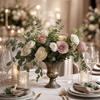 Vintage European Vase, Wedding Table Centerpiece, Floral Planter for Home and Event Decor, 16W6106