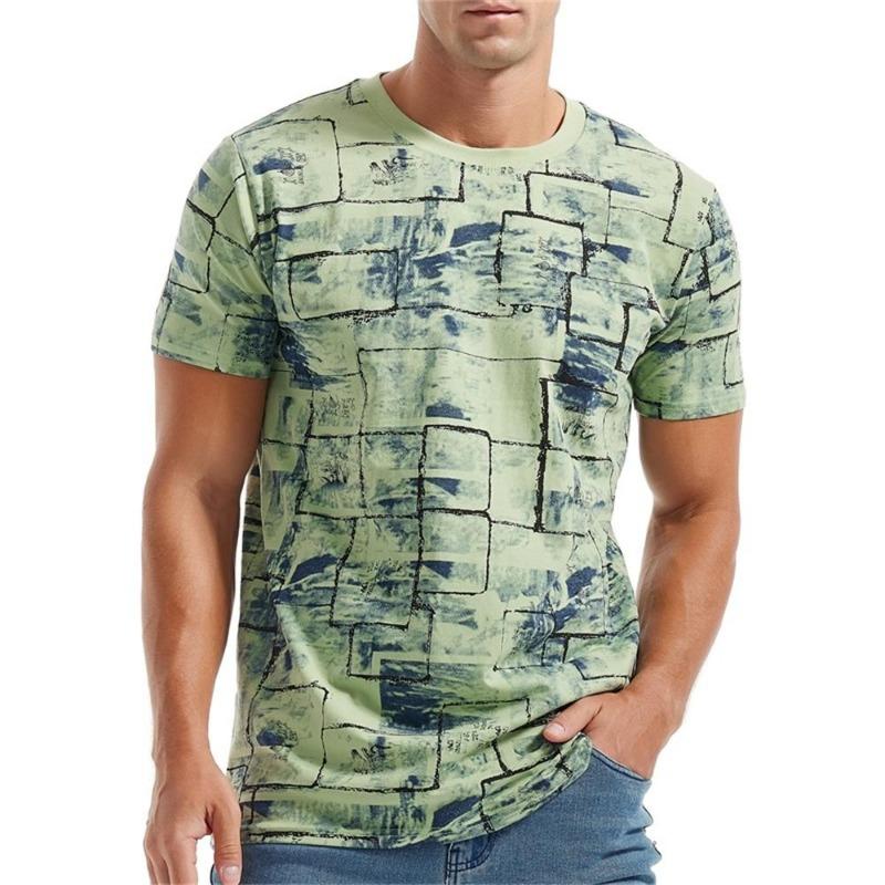 Summer Men's T-shirt Fashion Graffiti Pattern 3D Print Casual Loose Outdoor Boy Short Sleeve Tees Top Pullover Clothing