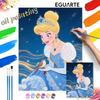 Cinderella Princess Digital Oil Painting Art Kit Handmade Diy Home Decorations