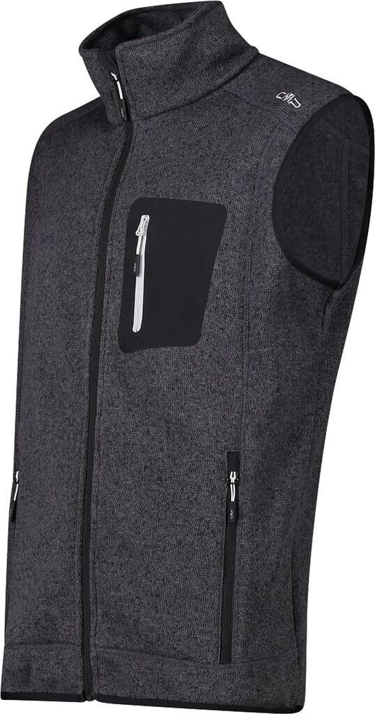 CMP Men's Knitted Vest (3H60947N) Black/glacier