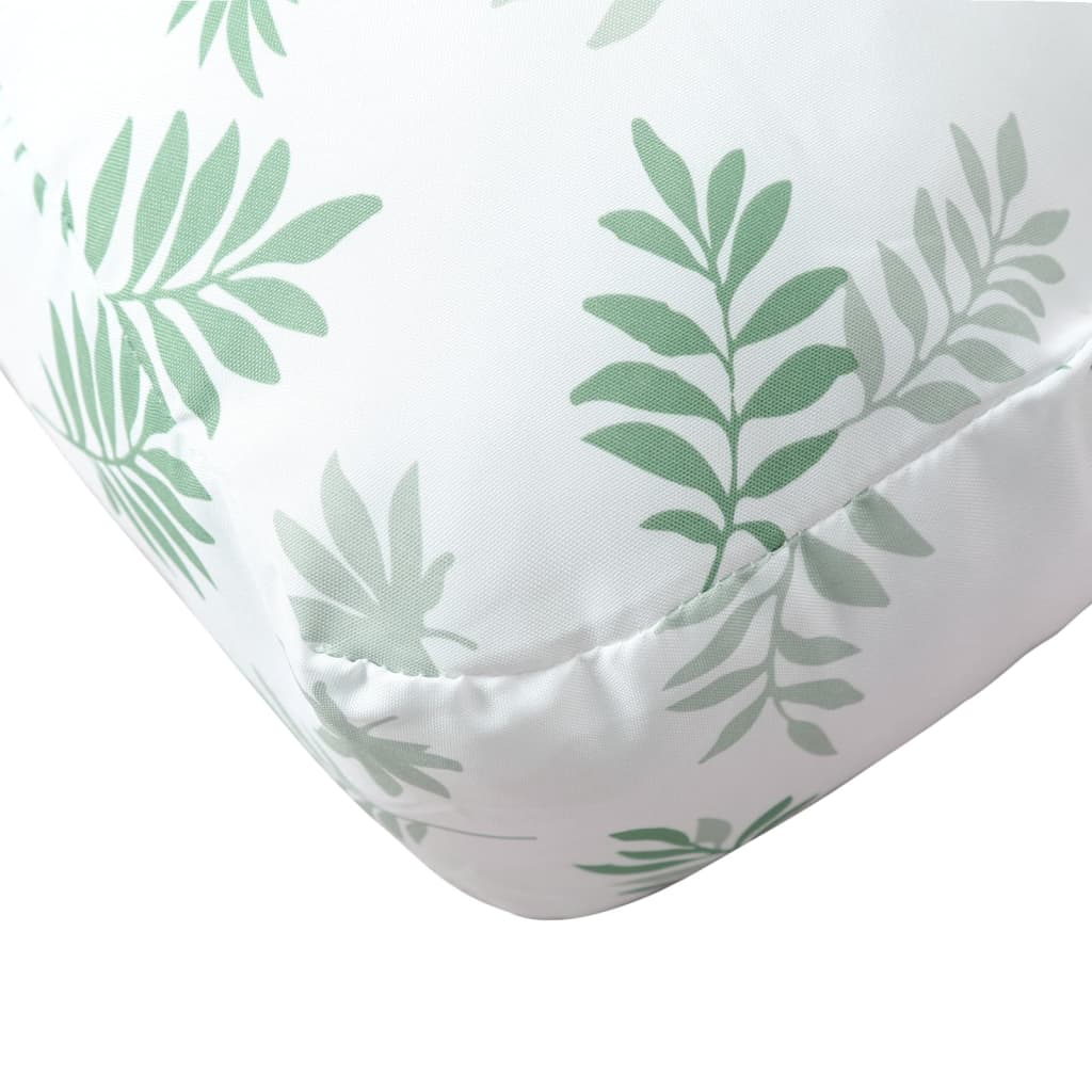 Vidaxl Pallet Sofa Cushions, 2 Pcs, Leaf Pattern, Fabric