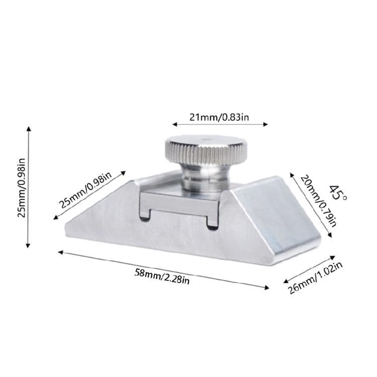 Sandpaper Holder Leather Cutting Handmade Leathercraft Tool Sharpening Bracket Aluminum