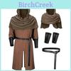 Medieval Renaissance Pirate Knight Cosplay Costume With Cape For Halloween Stage Performance