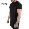 Men Shirt Top Round Neck Short Sleeve Solid Color Design Soft Breathable Regular Fit Casual Sports Fitness Shirt Daily Wear