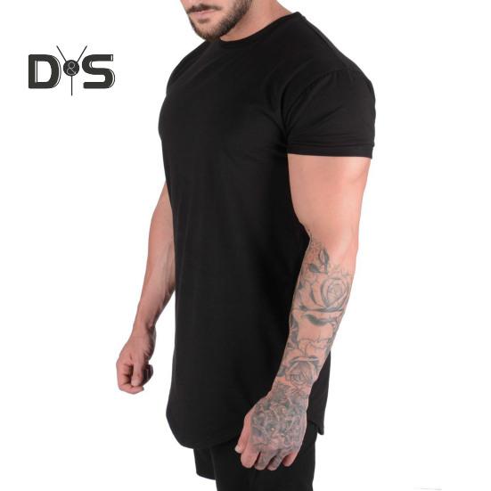 Men Shirt Top Round Neck Short Sleeve Solid Color Design Soft Breathable Regular Fit Casual Sports Fitness Shirt Daily Wear