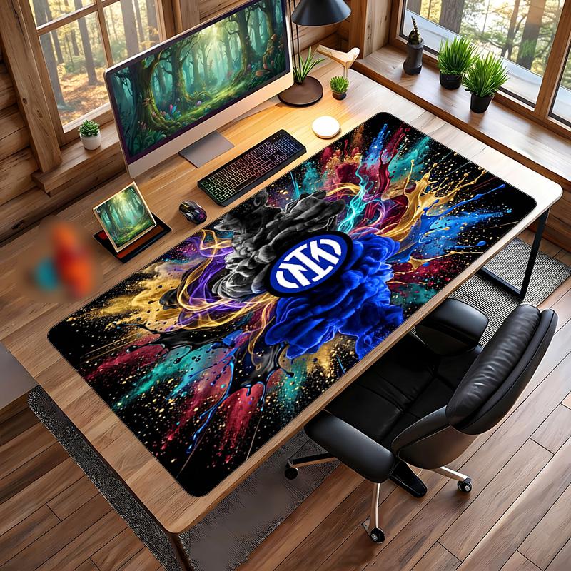 Borussia Dortmund Printed Large Mouse Pad, Non Slip Soft Rubber Gaming Desk Mat for Office Laptop Computer Decor