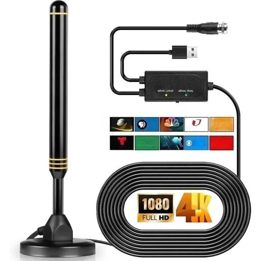 TV Antenna Indoor for Smart TV Indoor & Outdoor, Local Channels, Digital Antenna , 400+ Miles Long Range HD TV, Support All TV.