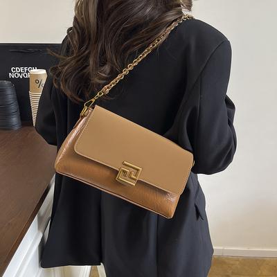 Tasche Damenmode Einfaches Temperament Umhängetasche Beliebte Ketten Crossbody Tasche für Damen Pendler Unterarmtasche