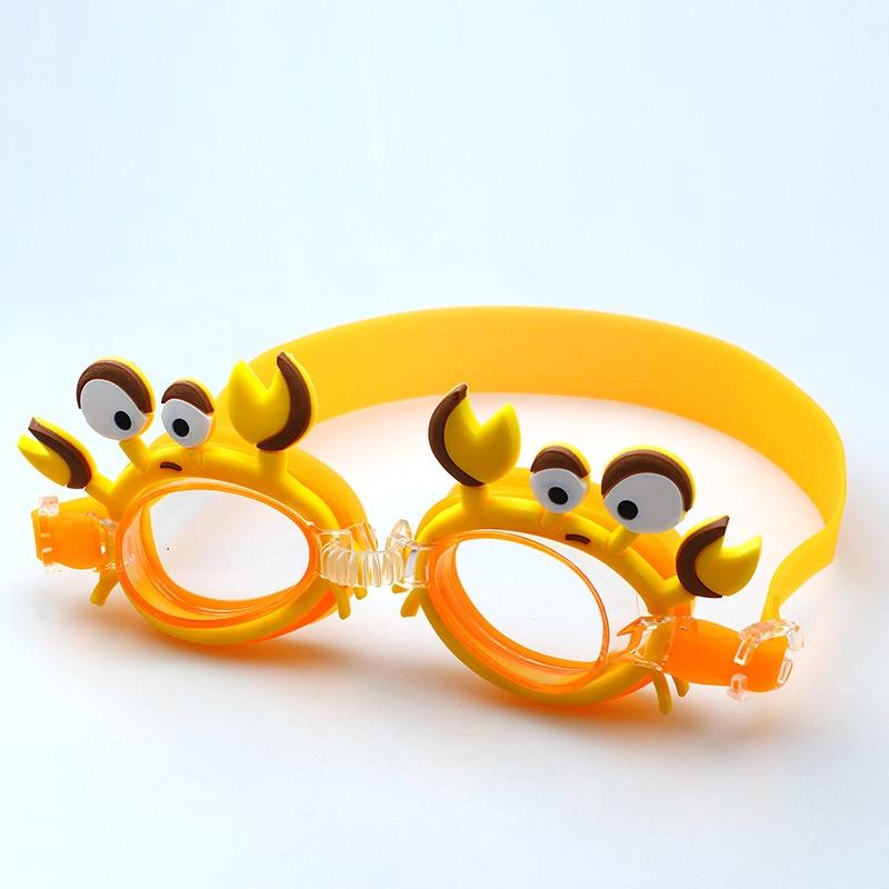 Children'S Swimming Goggles Waterproof And Anti Fog Silicone Learning Swimming Goggles Cute Cartoon Adjustable Diving Equipment