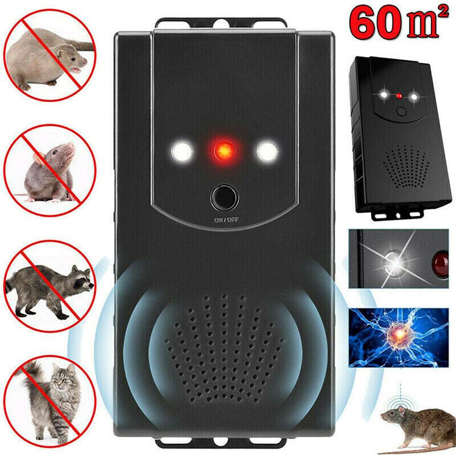 12V Car Ultrasonic Mouse Repeller Auto Under Hood Mice Rat Rodent Pest Repellent