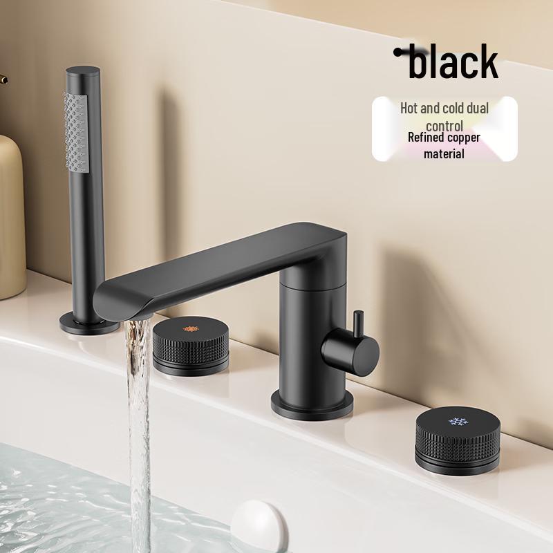 TLXT Deck Mounted Bathtub Faucet Set