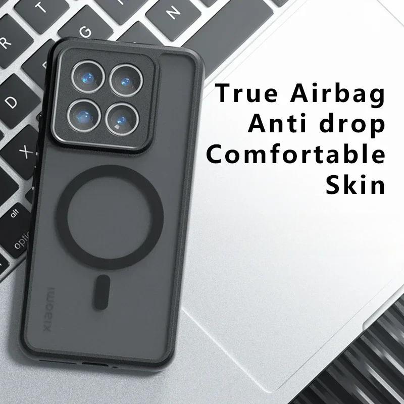Funda Acrílica Mate Magnética de Carga Inalámbrica Inteligente For Honor 400 Para Honor400 Smart X7D Paracho Duro Transparente Resistente a Golpes