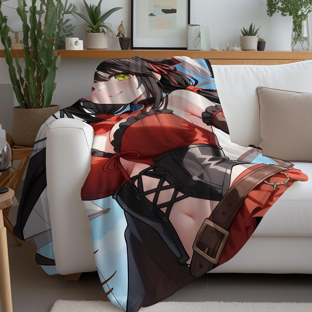 Tokisaki Kurumi D-date A Live Blanket Warm And Soft Suitable For Bedroom Living Room Sofa Bed Office Travel Camping