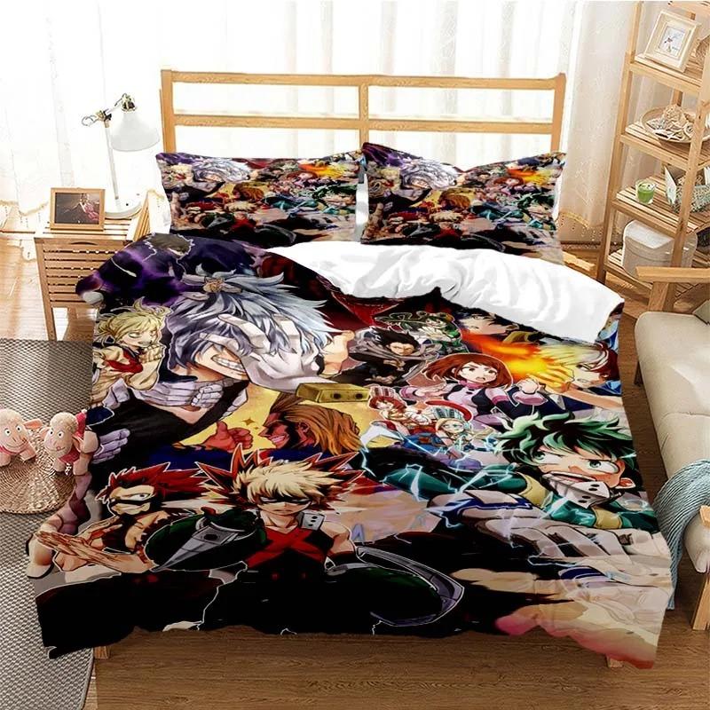 

Новый комплект постельного белья с принтом аниме «Моя геройская академия» Пододеяльники Наволочки Одеяло Комплекты постельного белья Постельное белье Домашний текстиль 70x133cm 2pcs