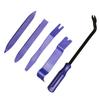 5-Piece Car Stereo and Interior Panel Removal Tool Set - 6" Clip Pry Tool & 4-Piece Plastic Pry Bar