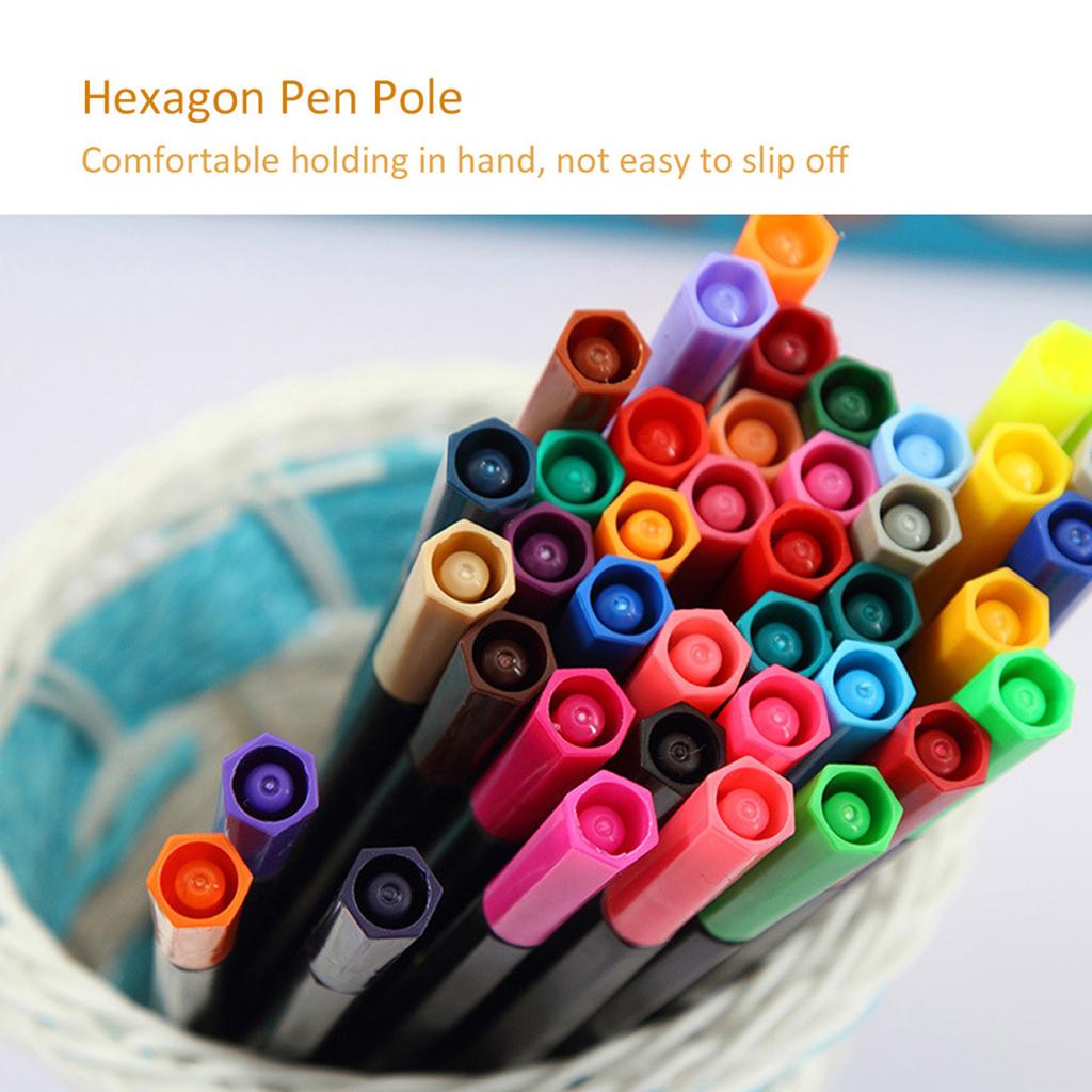 80 Colors Watercolor Painting Pen Set Children Drawing Gift Art Students Stationary