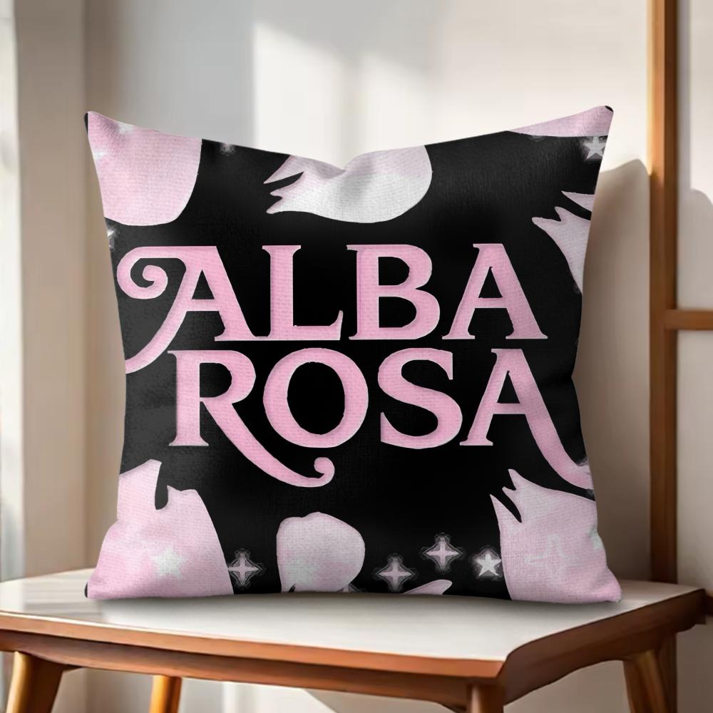 Fashion AALBA RROSA Cushion Cover Natural Linen Organic Fabric DoubleSided Printing Couch Pillow Covers Home Decor