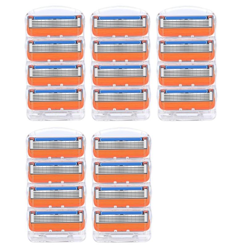 Shaving Razor Blades for Fusion 5 Holder Replacement Heads Face Shaver Cassettes 5 Layers Stainless Steel Blade For Men