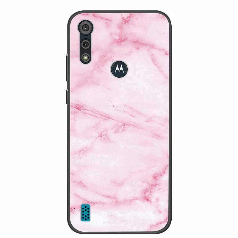 Phone Case for Motorola Moto E6i / E6s 2020 Shockproof Soft Silicone TPU Back Cover for Moto E6s 2020 E 6S 6i Cases Marble Print