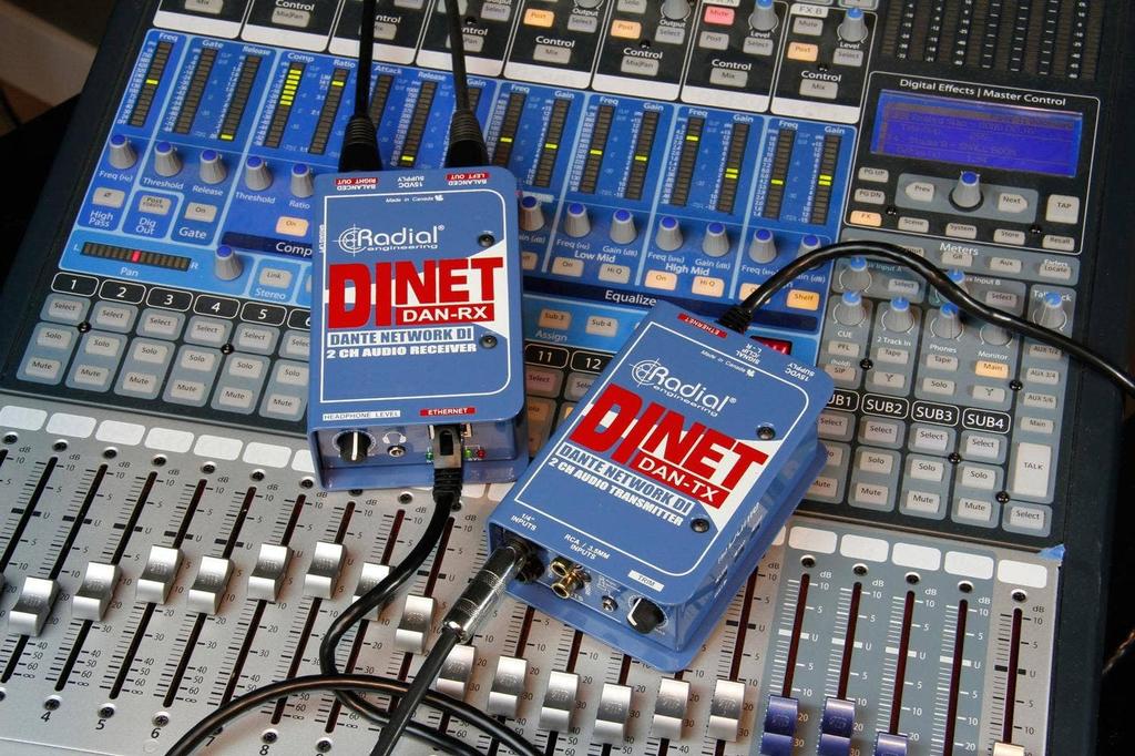 DiNET Dante Compatible 2ch Audio Receiver []Radial DAN-RX