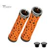 Mountainbike Handlebar Grips 1 Pair Bicycle Handle Bar with Plugs Ergonomic Impact Protection Design Non-Slip Shock-absorbing Single-sided Locking