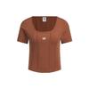Originals Women's Corset Style Short Sleeve T-Shirt Brown IX1908