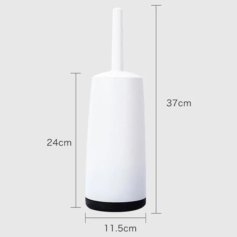 

Пластиковая туалетная щетка с подставкой и длинной ручкой, щетка для чистки туалета, аксессуары для ванной комнаты, бытовые чистящие средства белый