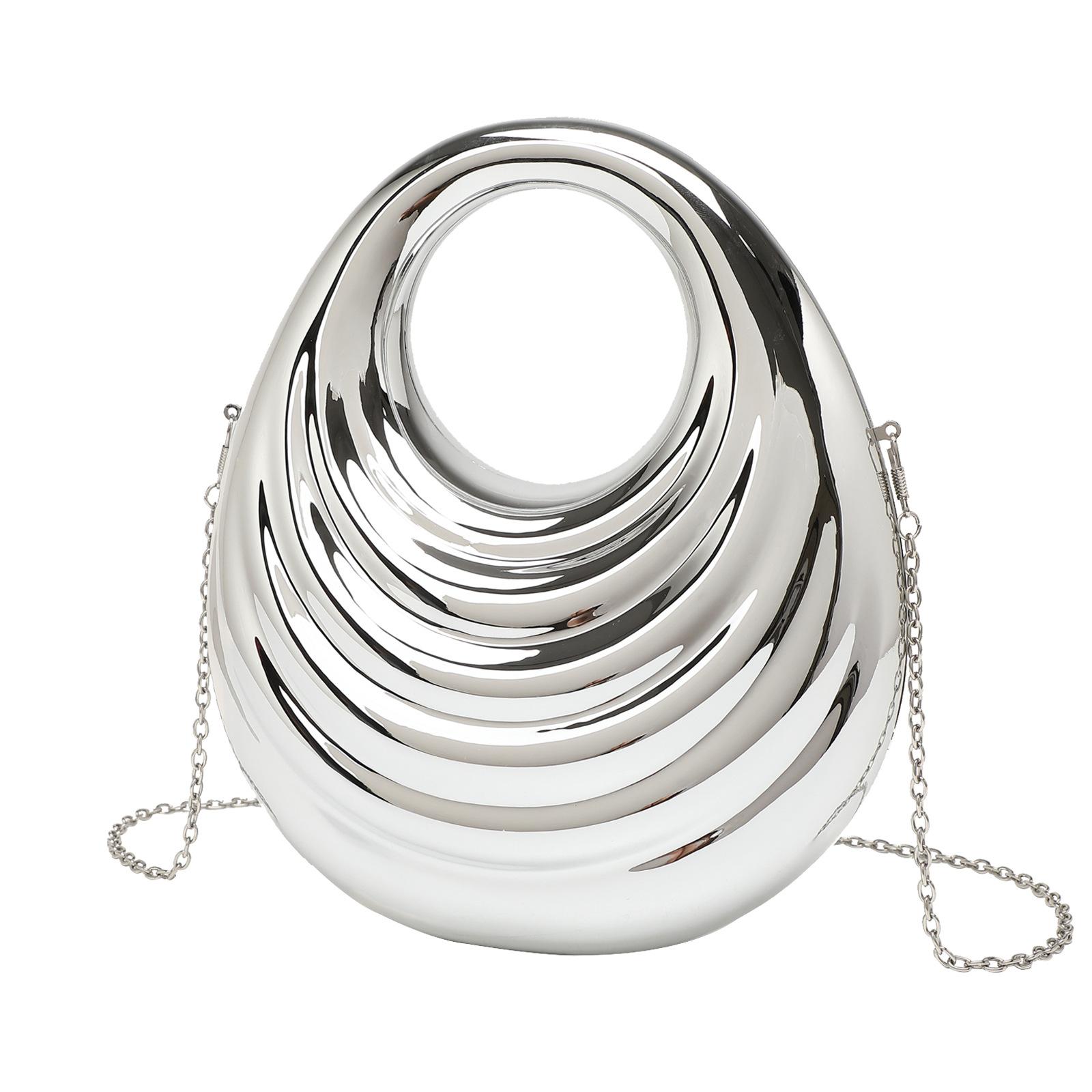 

Elegant Vintage Acrylic Threaded Handbag Hong Kong Style Asymmetrical High-End Feelings Crossbody Bag Fashionable Trendy