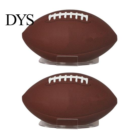 Wall Mounted Sports Display 2 Pcs Acrylic Ball Holder, Mount Clear Basketball Football Rack, Rugby Accessory Storage Rack Heavy-Duty Hanger,