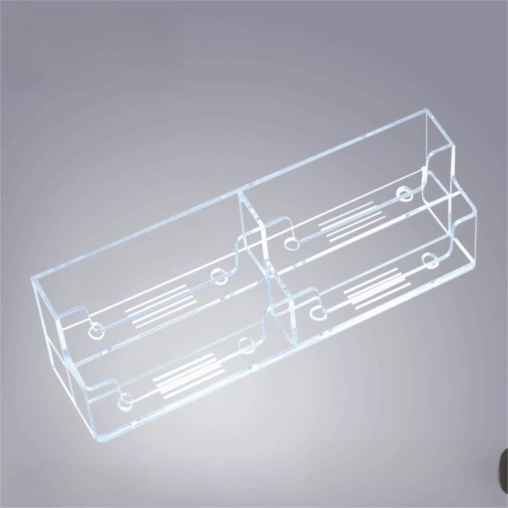 New Plastic Card Box Display Stand Storage Card Storage Box Transparent Sticky Note Holder Desktop Organization