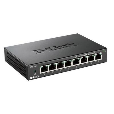 D-Link Anahtarı 8 bağlantı noktalı metal muhafaza DES108