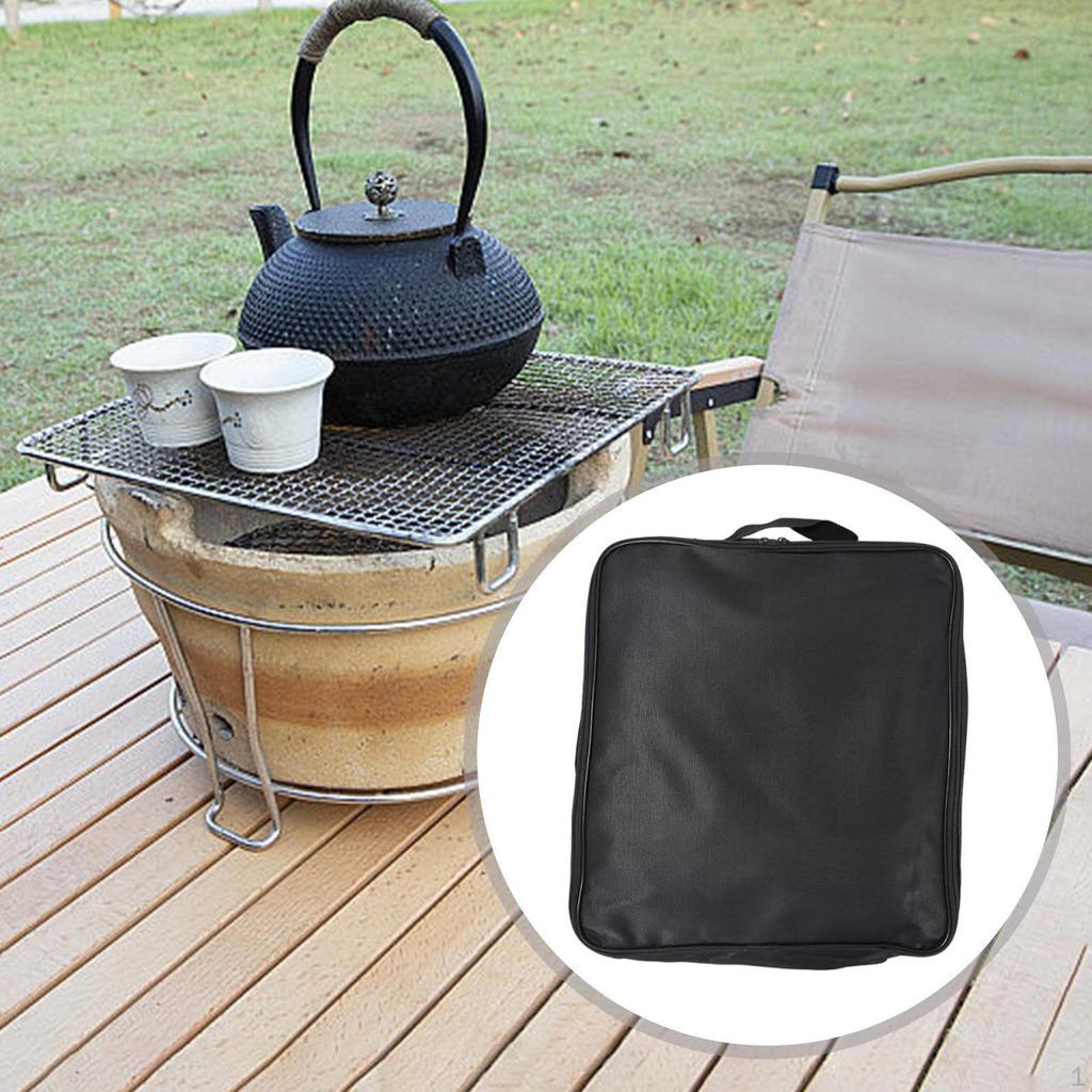 Camp Carry Bag BBQ Grill Storage Handbag Tool Holder for Men Kitchen Cooking