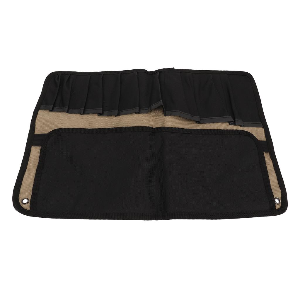 Motorcycle Roll Tool Pouch Large Capacity Thick Portable Multi Hanging Tool Bag