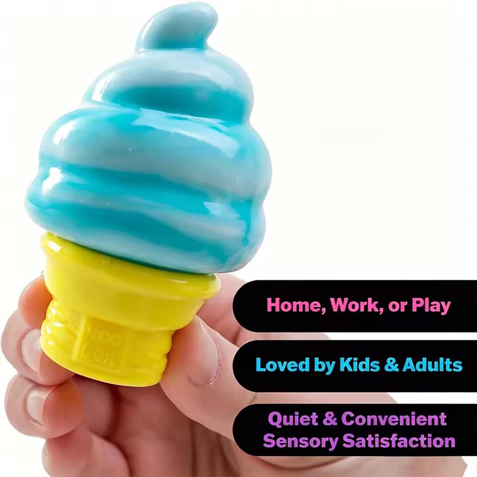 Toys Cube By Schylling Sensory Squeeze Toy Ice Cream Color Squishy Stress Relief Fidget Adults Collectable Children